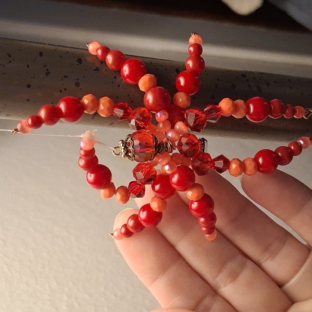 BEADED SPIDER SUNCATCHER